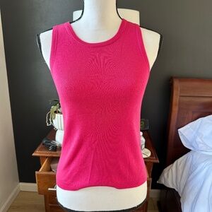 NWT J Crew Pink Sleeveless Sweater Knit Tank - Size M